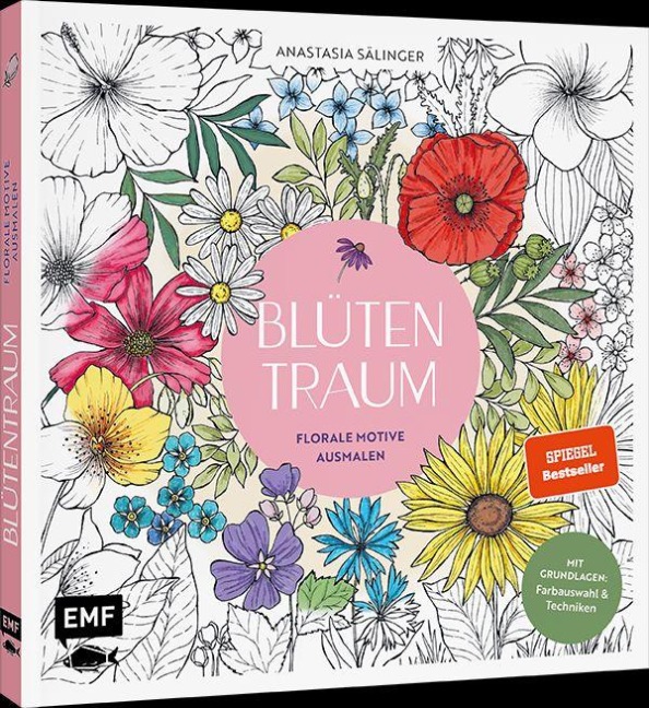 Blütentraum - Florale Motive ausmalen - Anastasia Sälinger