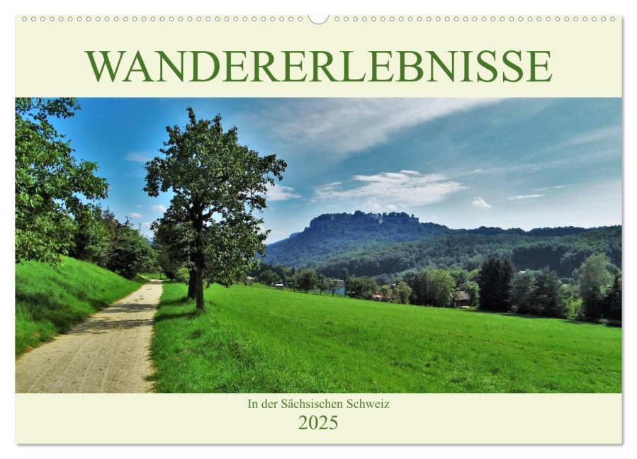 Wandererlebnisse in der Sächsischen Schweiz (Wandkalender 2025 DIN A2 quer), CALVENDO Monatskalender - Andrea Janke