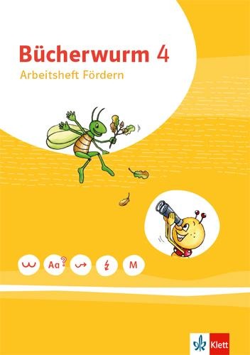 Bücherwurm Sprachbuch 4. Arbeitsheft Fördern und Inklusion Klasse 4. Ausgabe Berlin, Brandenburg, Mecklenburg-Vorpommern, Sachsen, Sachsen-Anhalt, Thüringen - 