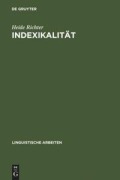 Cover-Bild zum Titel 'Indexikalität' von 'Heide Richter'