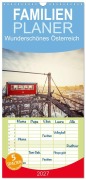 Cover-Bild zum Titel 'Familienplaner 2027 - Wunderschönes Österreich mit 5 Spalten (Wandkalender, 21 x 45 cm) CALVENDO' von 'Martin Dworschak'