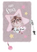 Tagebuch Plüsch "PREMIUM Little Star Cat", DIN A 5, 96 Seiten - 