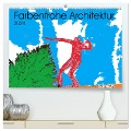 Collage über farbenfrohe Architektur (hochwertiger Premium Wandkalender 2024 DIN A2 quer), Kunstdruck in Hochglanz - Klaus P.