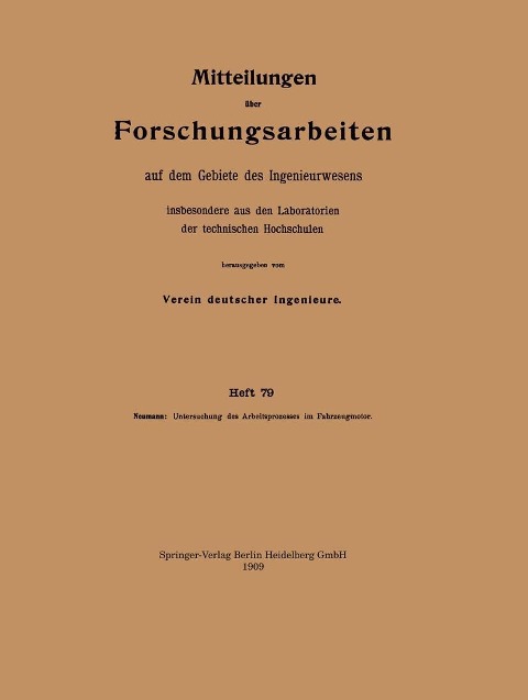 Untersuchung des Arbeitsprozesses im Fahrzeugmotor - Kurt Neumann