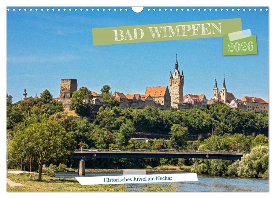 Bad Wimpfen - Historisches Juwel am Neckar (Wandkalender 2026 DIN A3 quer), CALVENDO Monatskalender - Jürgen Haberhauer