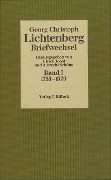 Lichtenberg Briefwechsel Bd. 1: 1765-1779 - 