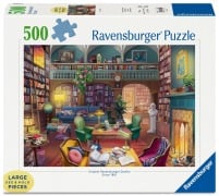 Cover-Bild zum Titel 'Erwachsenenpuzzle 500 Large Pieces - Magische Bücherwelt' von ''