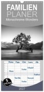 Cover-Bild zum Titel 'Familienplaner 2027 - Monochrome Wonders mit 5 Spalten (Wandkalender, 21 x 45 cm) CALVENDO' von 'Christoph Schaarschmidt'