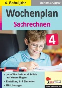 Cover-Bild zum Titel 'Wochenplan Sachrechnen / Klasse 4' von 'Marion Brugger'