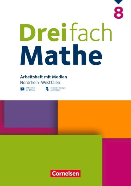 Dreifach Mathe 8. Schuljahr - Nordrhein-Westfalen - Ausgabe 2022 - Arbeitsheft mit Medien und Lösungen - 