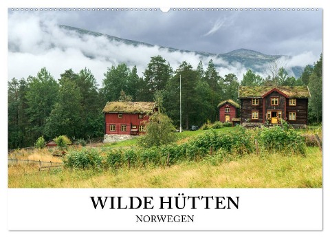 Wilde Hütten Norwegen (Wandkalender 2025 DIN A2 quer), CALVENDO Monatskalender - Wildeyes Wildeyes