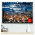 Futuristische Lebens Welten (hochwertiger Premium Wandkalender 2025 DIN A2 quer), Kunstdruck in Hochglanz - Peter Roder