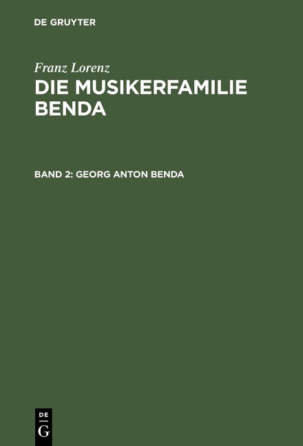 Georg Anton Benda - Franz Lorenz