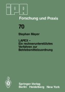 Cover-Bild zum Titel 'LAPEX - Ein rechnerunterstütztes Verfahren zur Betriebsmittelzuordnung' von 'S. Mayer'
