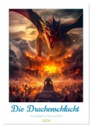 Cover-Bild zum Titel 'Die Drachenschlacht (Wandkalender 2026 DIN A3 hoch), CALVENDO Monatskalender' von 'Steffen Gierok-Latniak'