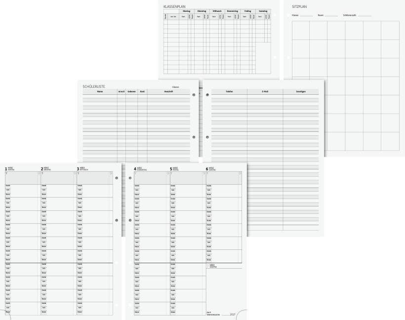 Wochen-Ersatzkalendarium 2026/2027 | 230×297 mm - 