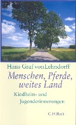 Cover-Bild zum Titel 'Menschen, Pferde, weites Land' von 'Hans Graf von Lehndorff'