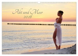 Cover-Bild zum Titel 'Akt und Meer (Wandkalender 2026 DIN A3 quer), CALVENDO Monatskalender' von 'Dieter Kittel (Dieterkit)'