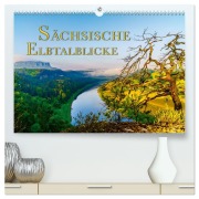 Sächsische Elbtalblicke (hochwertiger Premium Wandkalender 2026 DIN A2 quer), Kunstdruck in Hochglanz - Norbert Jentzsch
