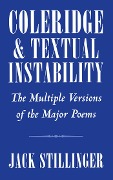 Cover-Bild zum Titel 'Coleridge and Textual Instability' von 'Jack Stillinger'