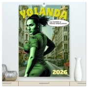 Cover-Bild zum Titel 'Yolanda, ein Porträt in vielen Grafikstilen (hochwertiger Premium Wandkalender 2026 DIN A2 hoch), Kunstdruck in Hochglanz' von 'Werner Braun'