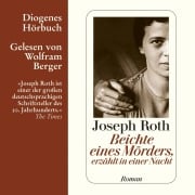 Cover-Bild zum Titel 'Beichte eines Mörders, erzählt in einer Nacht' von 'Joseph Roth'
