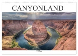 Cover-Bild zum Titel 'CANYONLAND, USA (Wandkalender 2026 DIN A2 quer), CALVENDO Monatskalender' von 'Christian Heeb'
