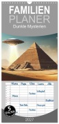 Cover-Bild zum Titel 'Familienplaner 2027 - Dunkle Mysterien mit 5 Spalten (Wandkalender, 21 x 45 cm) CALVENDO' von 'Pixs:Sell'