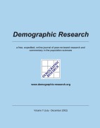 Cover-Bild zum Titel 'Demographic Research, Volume 7' von ''