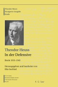 Cover-Bild zum Titel 'Theodor Heuss, 1933-1945, Theodor Heuss, In der Defensive' von 'Theodor Heuss'