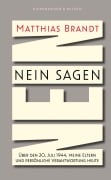 Cover-Bild zum Titel 'Nein sagen' von 'Matthias Brandt'