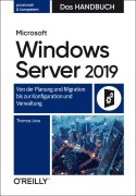 Cover-Bild zum Titel 'Microsoft Windows Server 2019 - Das Handbuch' von 'Thomas Joos'