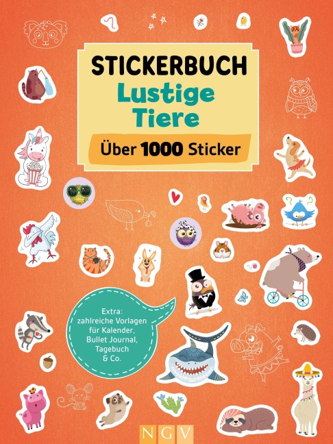 Stickerbuch Lustige Tiere  I Über 1000 Sticker - 