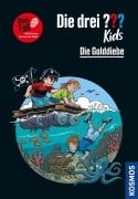 Cover-Bild zum Titel 'Die drei ??? Kids Dein Fall, Die Golddiebe' von 'Boris Pfeiffer'