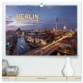 Berlin zur Blauen Stunde - 12 Berliner Sehenswürdigkeiten (hochwertiger Premium Wandkalender 2024 DIN A2 quer), Kunstdruck in Hochglanz - Peter R. Stuhlmann
