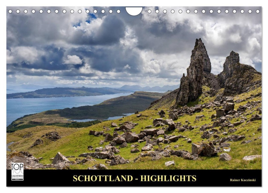 SCHOTTLAND - HIGHLIGHTS (Wandkalender 2025 DIN A4 quer), CALVENDO Monatskalender - Rainer Kuczinski