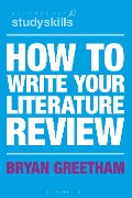 Cover-Bild zum Titel 'How to Write Your Literature Review' von 'Bryan Greetham'