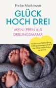Cover-Bild zum Titel 'Glück hoch drei - Mein Leben als Drillingsmama' von 'Heike Markmann'