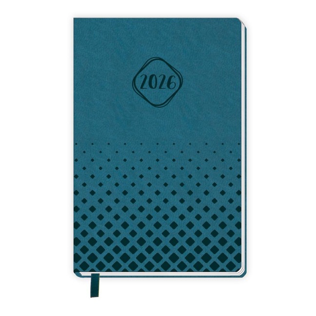 Trötsch Taschenkalender A7 Soft Touch Petrol 2026 - 