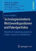 Technologieorientierte Wettbewerbspositionen und Patentportfolios - Jonas Frischkorn