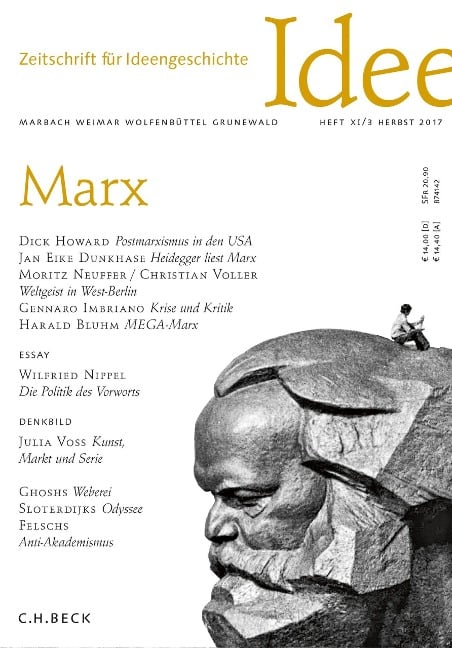 Zeitschrift für Ideengeschichte Heft XI/3 Herbst 2017 - 