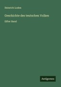 Cover-Bild zum Titel 'Geschichte des teutschen Volkes' von 'Heinrich Luden'