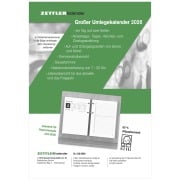 Cover-Bild zum Titel 'Großer Umleg-Kalender 2026 - 10,5x14,2 cm - 1 Tag auf 2 Seiten - zum Einheften - Bürokalender mit 2-fach Lochung - Stundeneinteilung von 7 - 20 Uhr - 338-0000' von ''