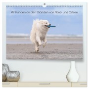 Cover-Bild zum Titel 'Mit Hunden an den Stränden von Nord- und Ostsee (hochwertiger Premium Wandkalender 2026 DIN A2 quer), Kunstdruck in Hochglanz' von 'Monika Scheurer'