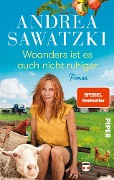 Cover-Bild zum Titel 'Woanders ist es auch nicht ruhiger' von 'Andrea Sawatzki'