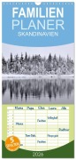 Cover-Bild zum Titel 'Familienplaner 2026 - SKANDINAVIEN mit 5 Spalten (Wandkalender, 21 x 45 cm) CALVENDO' von 'Gugigei Gugigei'