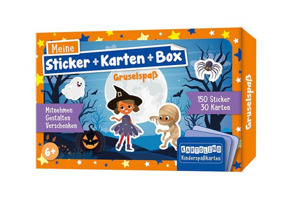 Meine Sticker + Karten + Box - Gruselspaß - 