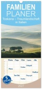 Cover-Bild zum Titel 'Familienplaner 2027 - Toskana - Traumlandschaft in Italien mit 5 Spalten (Wandkalender, 21 x 45 cm) CALVENDO' von 'LianeM LianeM'
