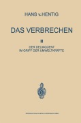 Cover-Bild zum Titel 'Das Verbrechen II' von 'Hans Von Hentig'