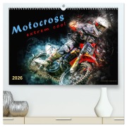 Motocross - extrem cool (hochwertiger Premium Wandkalender 2026 DIN A2 quer), Kunstdruck in Hochglanz - Peter Roder